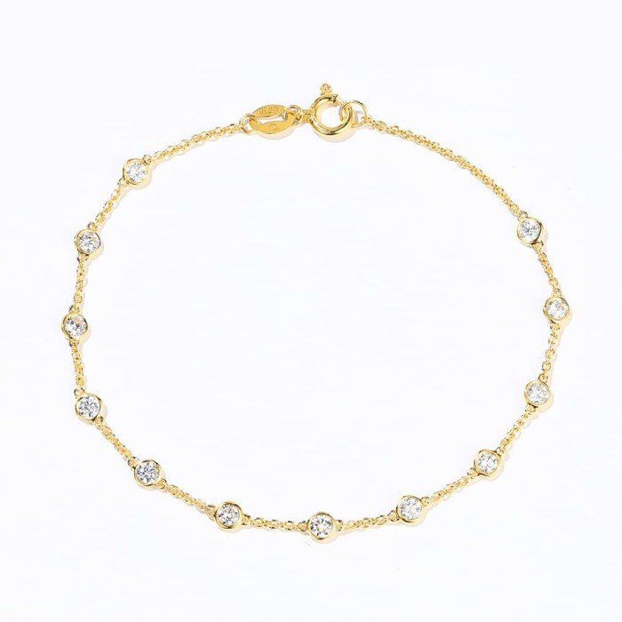 簡愛18K金鑽石手鍊