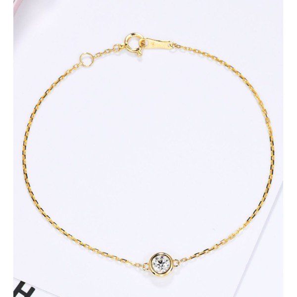 鎖愛18K金鑽石手鍊