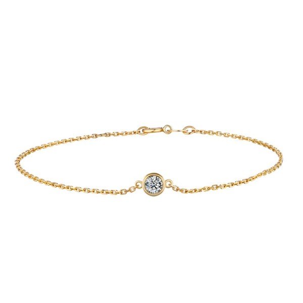 鎖愛18K金鑽石手鍊