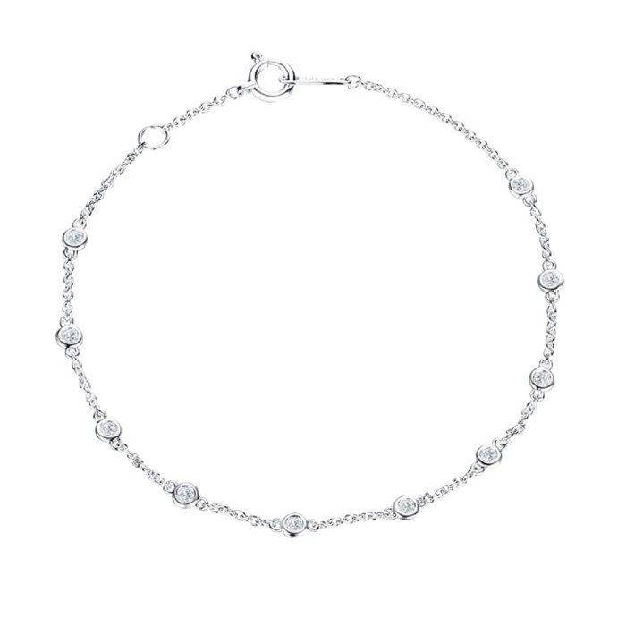 簡愛18K金鑽石手鍊