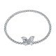 18K金蝴蝶款式鑽石手鍊