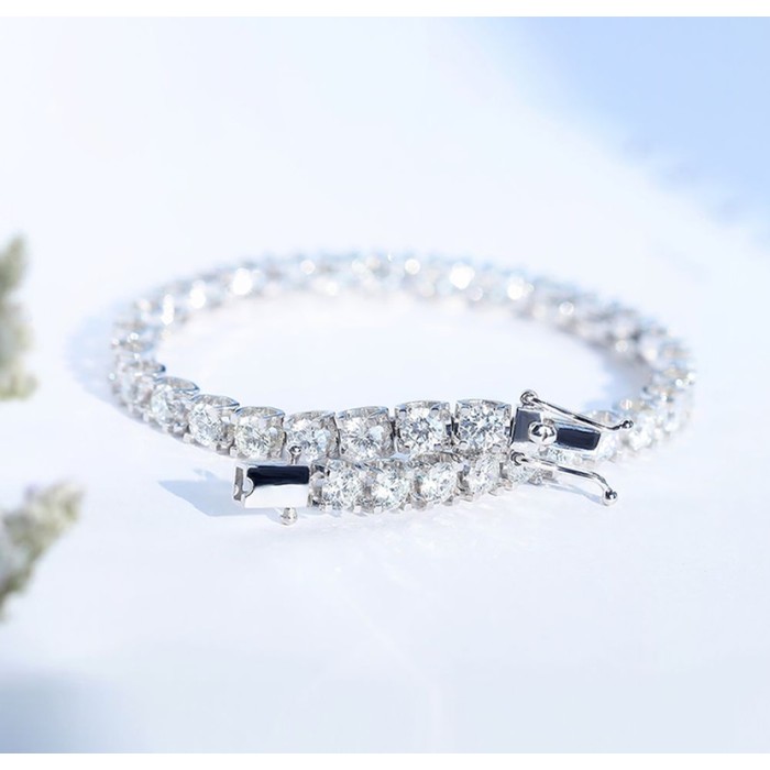 經典不敗2.1克拉鑽石手鍊