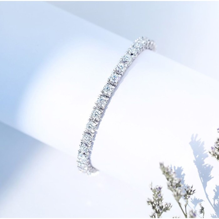 經典不敗2.1克拉鑽石手鍊