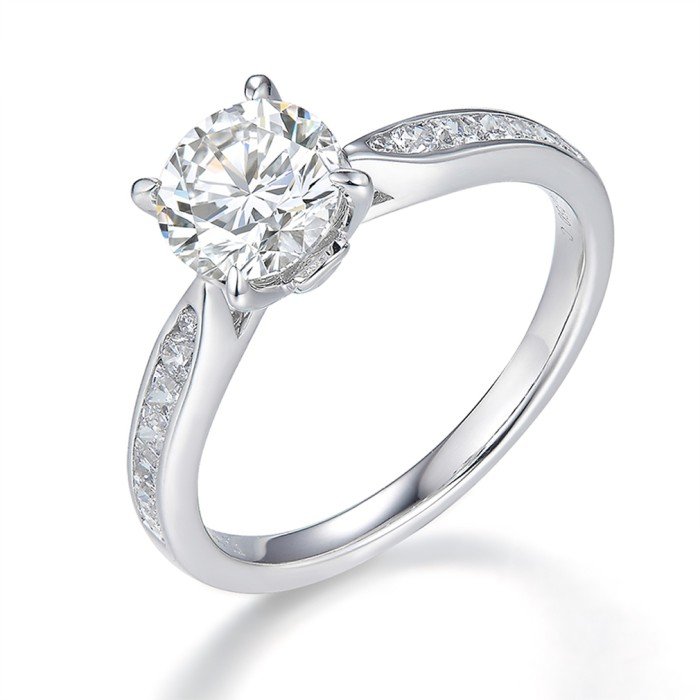 戀戀情深-《IGI》PT950-1.0克拉鑽戒