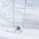 18K金藍鑽鑽石項鍊