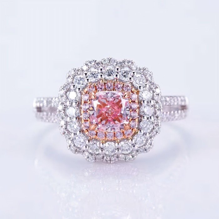  粉嫩迷人IGI1.02克拉粉鑽鑽戒-您獨特之選！