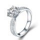 依戀鉑金0.51克拉豪華鑽戒