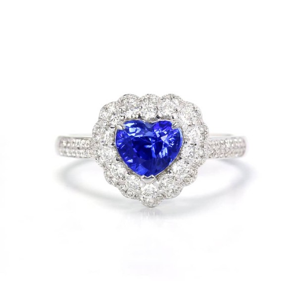 心形藍寶鑽戒 - 為您帶來無與倫比的奢華感受