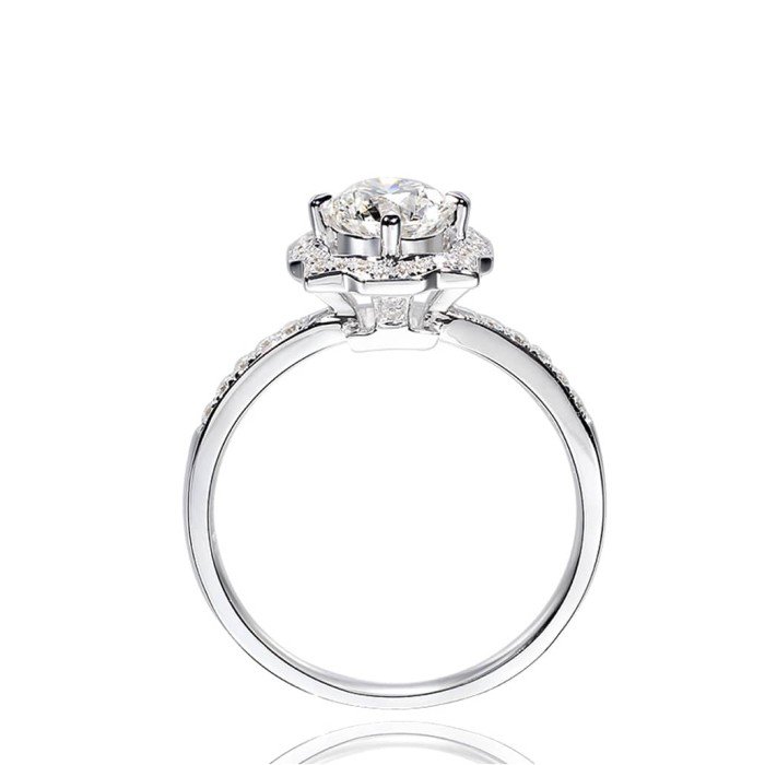 幾何造型18K金鑽戒