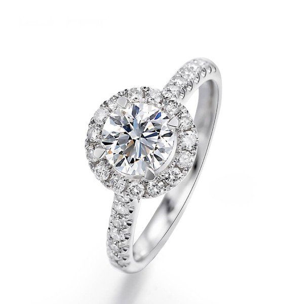 經典18K金天然0.30克拉鑽戒