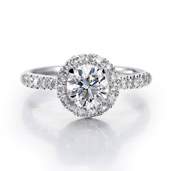 經典18K金天然0.30克拉鑽戒