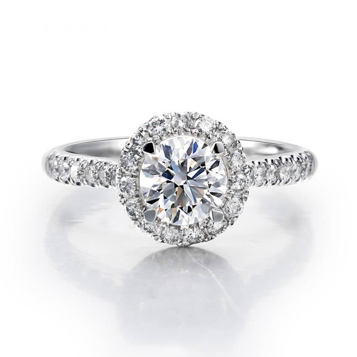 經典18K金天然0.30克拉鑽戒