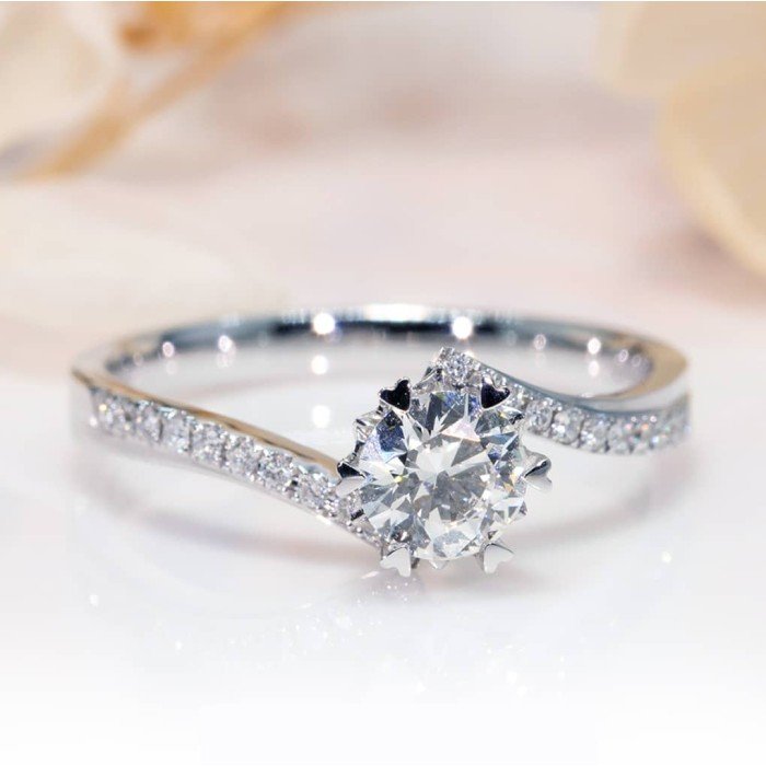 雪花款0.20克拉鑽戒