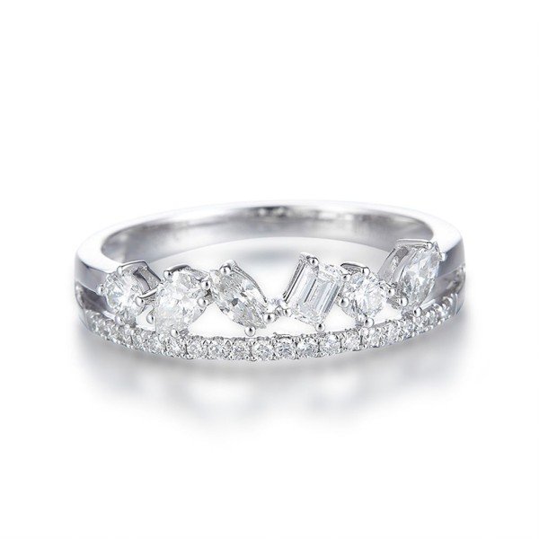 韻律天然鑽石排戒