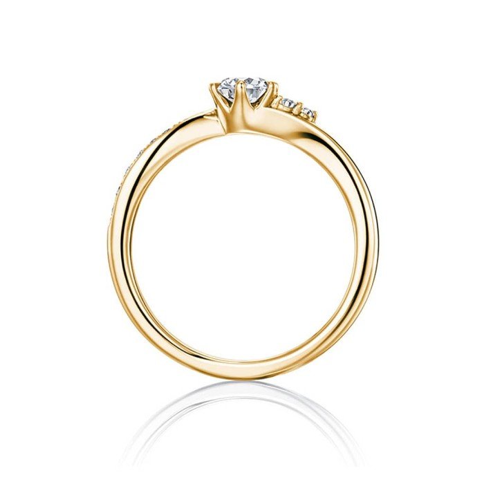 18K金0.30克拉鑽戒