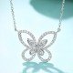18K金蝶翼鑽石項鍊