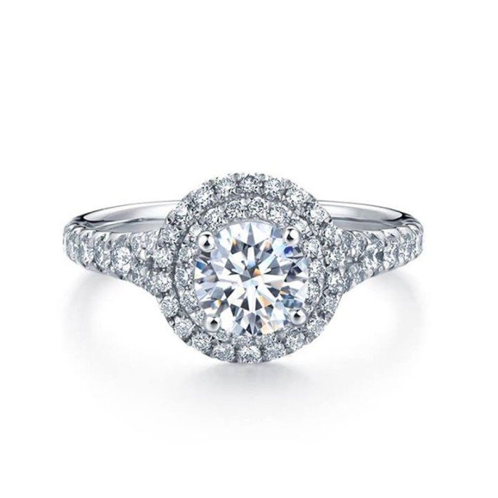 GIA小奢華天然婚戒款鑽戒