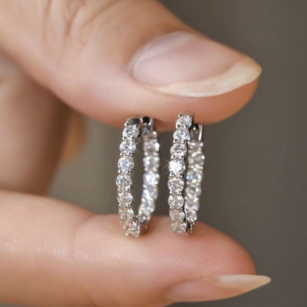 絕世佳人-PT950∣1.05克拉耳環