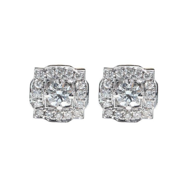 18K金Belle鑽石耳環