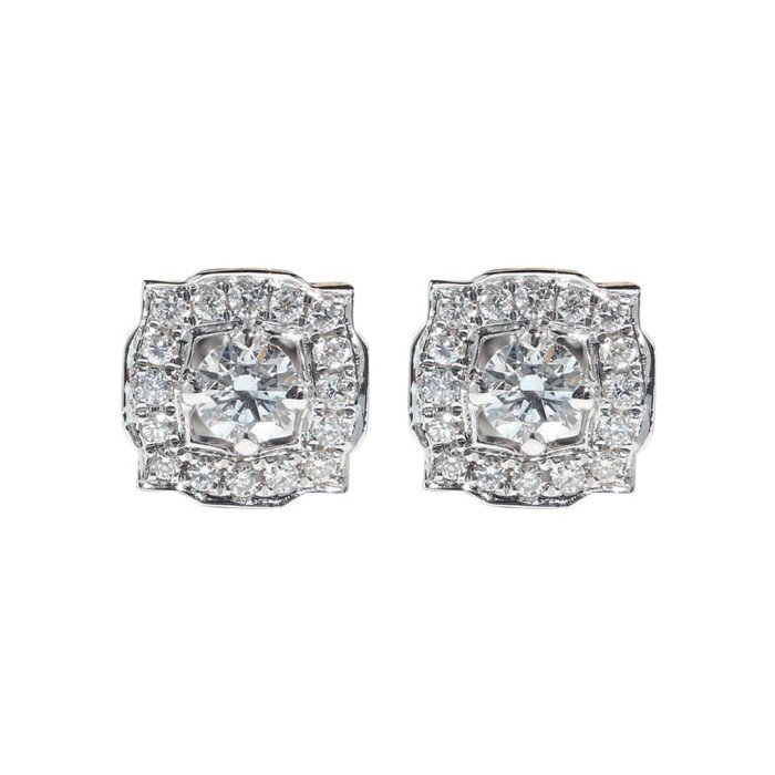 18K金Belle鑽石耳環