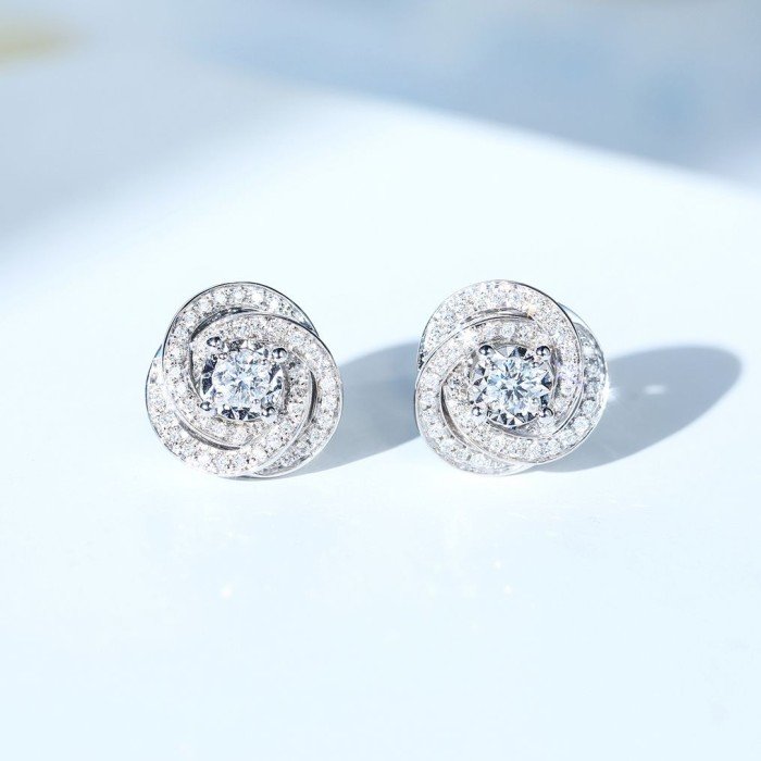 18K金伯爵款鑽石耳環