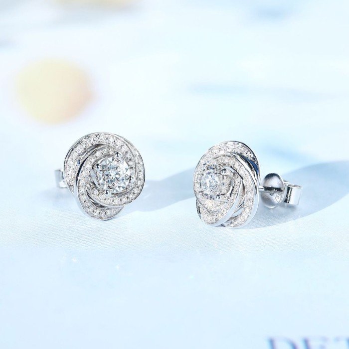 18K金伯爵款鑽石耳環