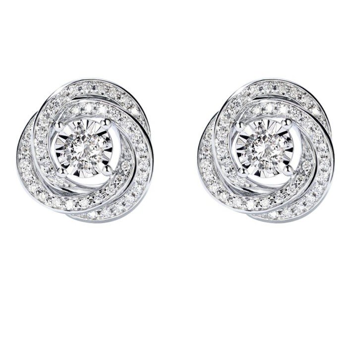 18K金伯爵款鑽石耳環