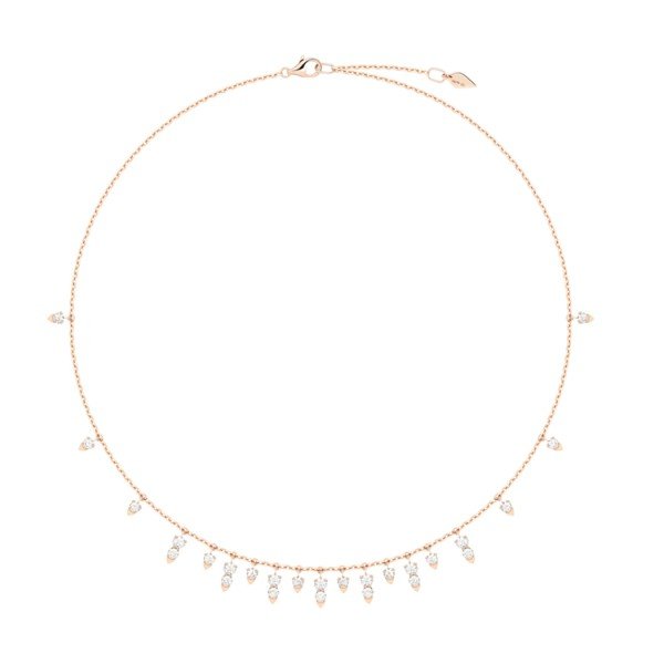 18K金2.60克拉鑽石項鍊