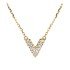 輕珠寶-18K金V形滿鑽項鍊