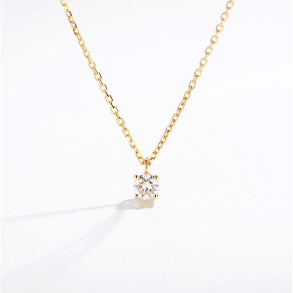 18K金天然鑽石墜子