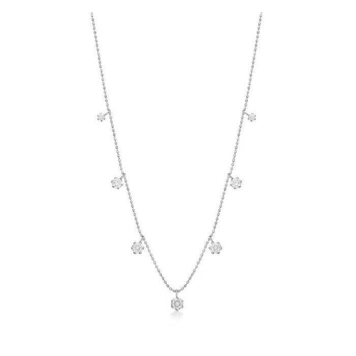 天然1克拉滿天星鑽石項鍊