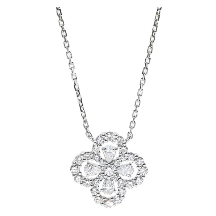 0.57克拉四葉草鑽石項鍊