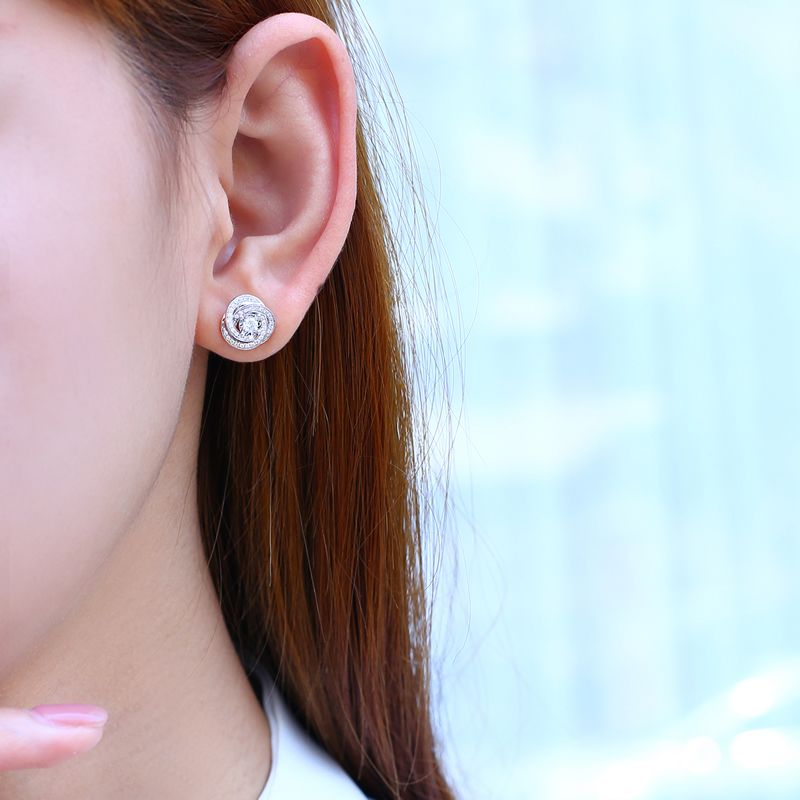 18K金伯爵款鑽石耳環